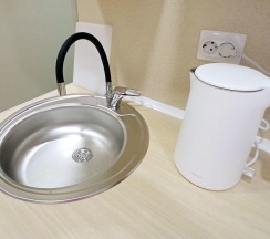 2-местный 1-комнатный номер студия стандарт с 1 двуспальной кроватью в Апарт-отель