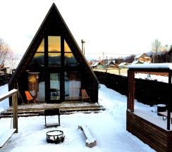 Коттедж улучшенный Aframe 2 в Chilla_villa_black