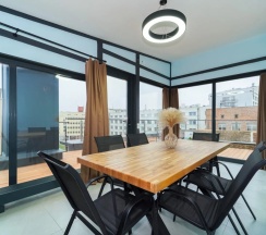 Апартаменты Superior с 3 комнатами с балконом в Апарт-отель Residence Graphite