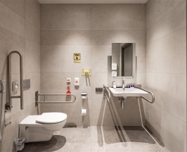 Полулюкс для людей с ограниченными возможностями с одной большой кроватью в Cosmos Selection Moscow Arbat