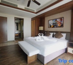 Люкс Superior с 3 комнатами с видом на море в Jinghai Hotel & Resort