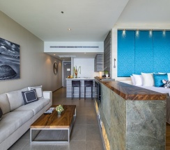 Двухместный люкс Grand с видом на море двуспальная кровать в Cape Sienna Gourmet Hotel & Villas