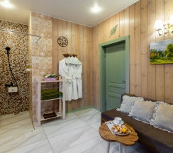 Коттедж《Шебби шик》с сауной и "Банным чаном" (расположен в Логиново) в Сканди хаус