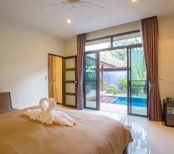 Двухместная вилла Deluxe с красивым видом из окна двуспальная кровать в Saiyuan Estate by TropicLook