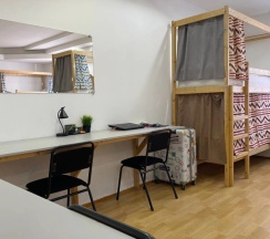 Кровать в общем номере в Cats&Beds hostel