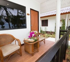 Двухместное бунгало двуспальная кровать в Good View Resort