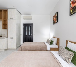 Студия с двумя раздельными кроватями в Сибирские номера