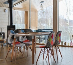 Коттедж Куско с панорамной баней для 6-ти гостей в Rodioncevo Eco Village