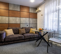 Апартаменты с кроватью размера «king-size» и видом на море в Брют