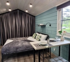 Двухместный коттедж двуспальная кровать в Vonavi Village