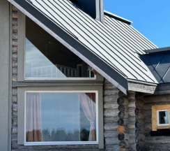 Коттедж с красивым видом из окна в Ригола