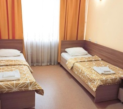 2-местный номер стандарт с 2 односпальными кроватями в Smart Hotel KDO Челябинск
