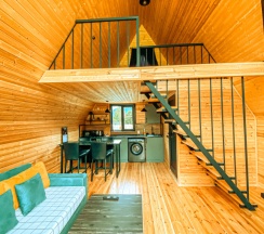 Апартаменты c 1 комнатой с балконом в Шале Gold cottages Kazbegi