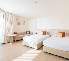 Двухместный номер Deluxe с видом на город 2 отдельные кровати в Pattaya Sea View Hotel