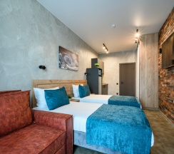 Апартаменты Prestige с 1 двуспальной или 2 односпальными кроватями в Hiloft Hotel