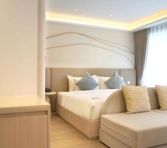Двухместный номер Deluxe Grand Pool Plus двуспальная кровать в Wyndham Garden Naithon Phuket