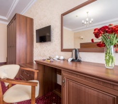 Двухместный семейный полулюкс с видом на город двуспальная кровать в Театр