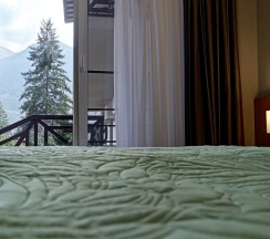 Студия ЛЕС с панорамой на горы. Бассейн. Баня. в Панорама Ачишхо