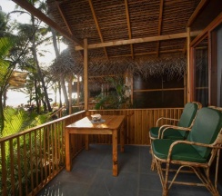 Бунгало с видом на море в Goa Cottages Agonda