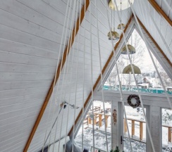 Aframe White | Банный чан на территории в Берёзовая роща