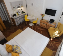 Номер Loft White с 1 двуспальной кроватью (2+1) в Loft&Home Apartments