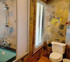 Двухместный полулюкс Cliff Beach двуспальная кровать в Birds and Bees Resort