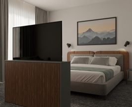 Двухместный люкс с балконом двуспальная кровать в Трубник