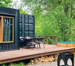 Дом с купелью с панорамными окнами и открытой террасой #5 в Уютные Ёлы