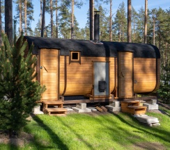 Коттедж с бассейном в Palasuomi