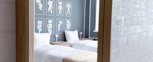 Номер эконом стандарт с 3 односпальными кроватями в Welcome Inn
