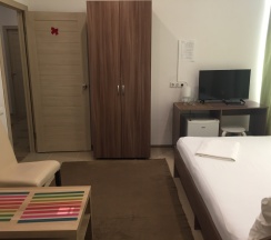 Стандартный номер с двухспальной кроватью и диваном в White House