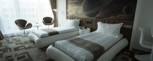 Двухместный номер Deluxe 2 отдельные кровати в Guangzhou Planet Hotel