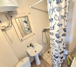 Двухместные апартаменты с красивым видом из окна двуспальная кровать в Дом на Балтийской косе