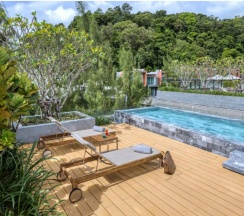 Двухместная Penthouse & Private Pool Grand Azure двуспальная кровать в Twinpalms MontAzure Phuket Resort