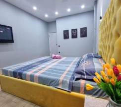 Двухместные апартаменты двуспальная кровать в Art House