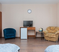 Двухместный номер Стандарт 1 с двумя кроватями в Уют