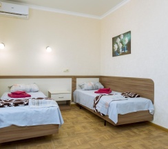 Номер стандарт с 2 односпальными кроватями без балкона в ТриО