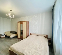 Апартаменты c 1 комнатой с балконом и с видом на город в Apartments on str. Kuybisheva, bld. 59