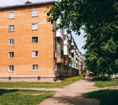 Двухместные апартаменты с красивым видом из окна (двуспальная кровать) в Квартира Калина на Строительной 41