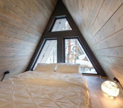 №4 A-Frame 60m2 с купелью (оснащение дома, стоимость купели и бани см. Подробнее) в Les holidays