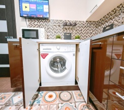 1-комнатные апартаменты люкс с 1 двуспальной кроватью в Sutki Life (Сутки Лайф) на 40 лет Победы 17А