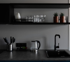 Студия  с кухней с двумя односпальными кроватями в Greenfeel Stavropol