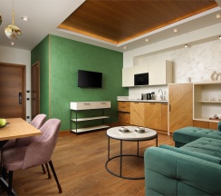 Двухкомнатный Люкс с двумя раздельными кроватями в Premium Village Arkhyz