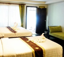 Двухместный номер Deluxe с видом на море двуспальная кровать в Lamai Inn 99 Bungalows