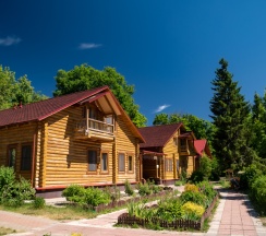 Двухместный номер в избе Стандарт двуспальная кровать в Вкс