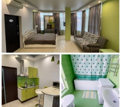 Студия с балконом и с красивым видом из окна в Sertidi