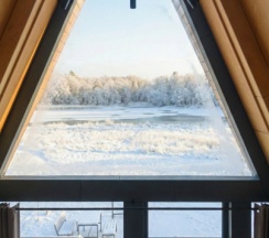 Дом древесный люкс с банным чаном №9. Первая линия в Трофимов Берег