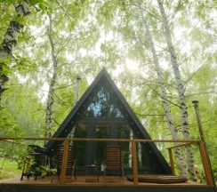 Дом A-frame с чаном в Urman Camp