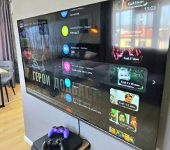 Двухместная студия Economy с красивым видом из окна двуспальная кровать в Барсук