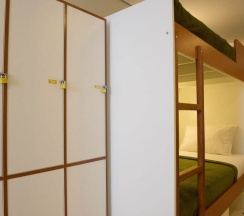 Двухместный люкс двухъярусная кровать в Brazilodge All Suites Hostel